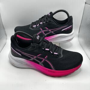 Asics GT-1000 13 ‘Black/Pink Glo’ Women’s Running Athletic Shoe Size 8